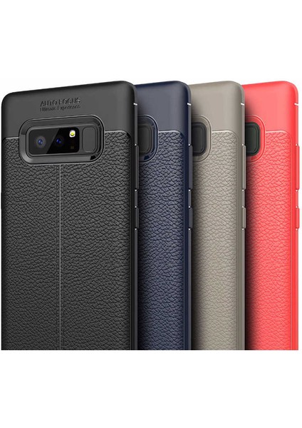 Samsung Galaxy Note 8 Kılıf Deri Desenli En Kaliteli Silikon Kılıf