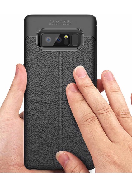 Samsung Galaxy Note 8 Kılıf Deri Desenli En Kaliteli Silikon Kılıf