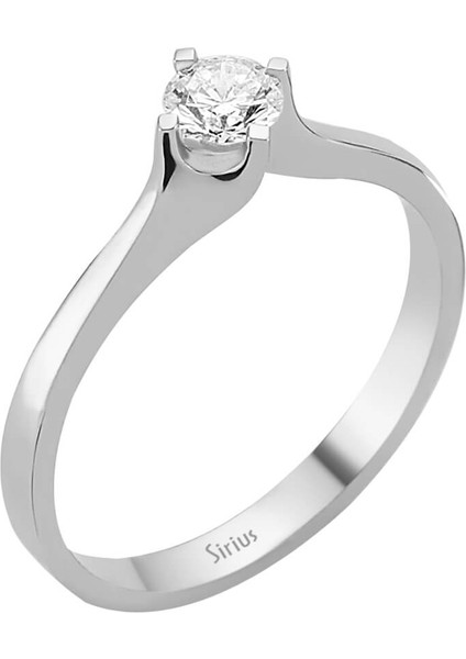 G Renk 0,25 Karat Pırlanta Tektaş Yüzük 0415R0062