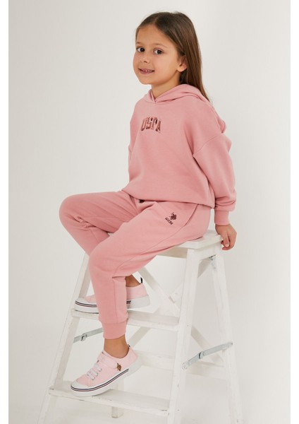 Kız Çocuk Pembe Eşofman Takımı