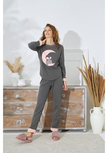 15128 Bayan Baskılı Pijama Takım