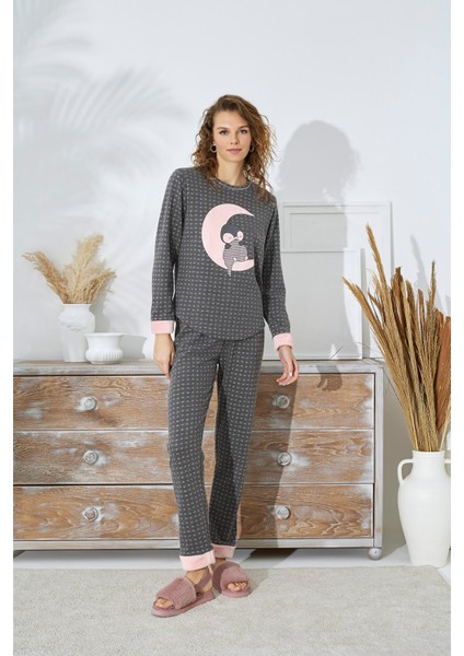 15128 Bayan Baskılı Pijama Takım