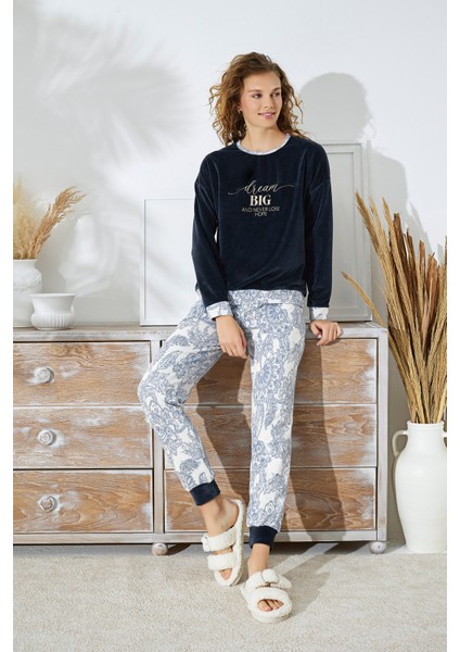 15248 Bayan Nakışlı Pijama Takım