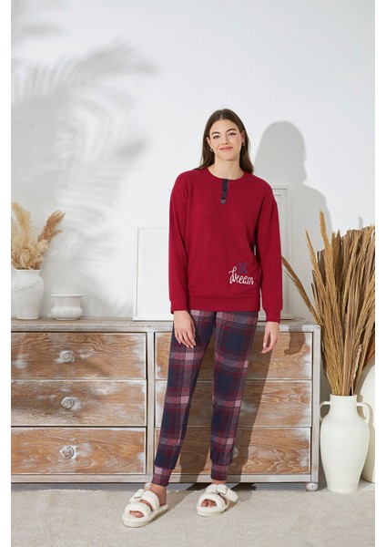 15450 Bayan Nakışlı Pijama Takım modelleri