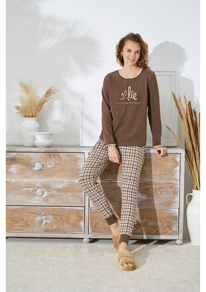 15045 Bayan Baskılı Pijama Takım