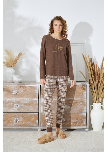 15045 Bayan Baskılı Pijama Takım modelleri
