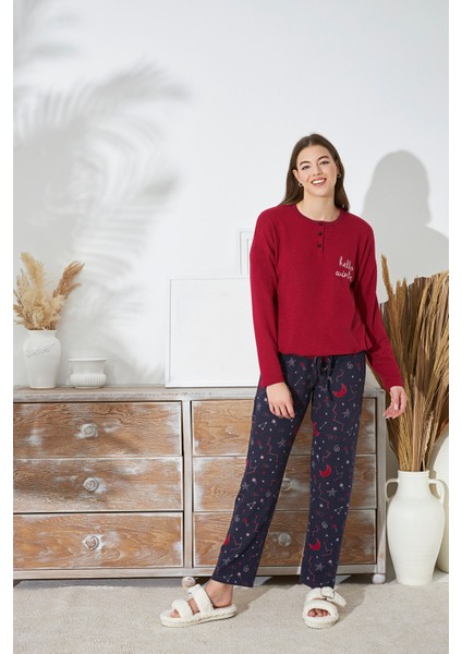 15453 Bayan Nakışlı Pijama Takım fiyatları