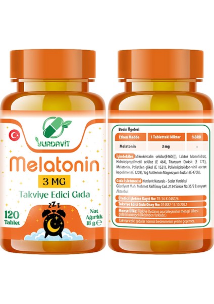 Melatonin 3 Mg 120 Tablet Potassium Magnesium Complex 60 Tablet