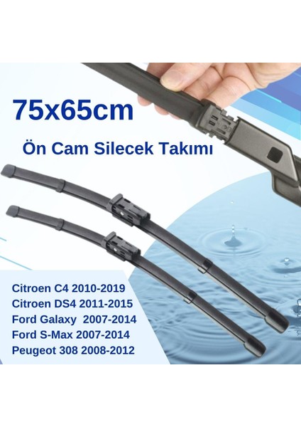 Ön Cam Silecek Takımı Citroen Ford Peugeot 75X65CM