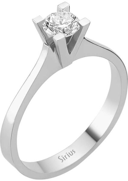 G Renk 0,38 Karat Pırlanta Tektaş Yüzük 0415R0066