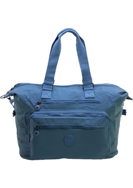 Büyük Boy Kadın Omuz Çantası Klinkır Hafif Kumaş Yağmur Geçirmez Çok Cepli