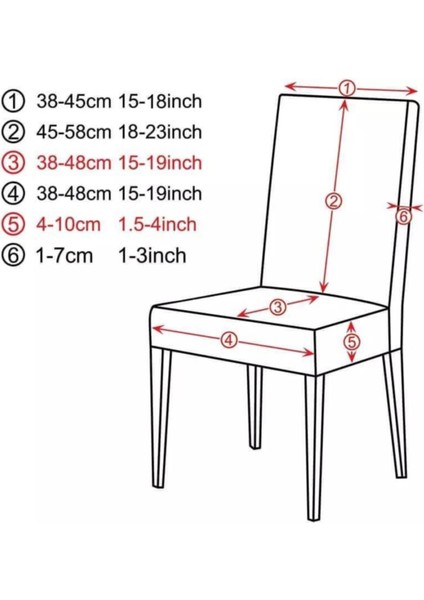 Lastikli Balpeteği Likra Kumaşlı Sandalye Örtüsü ,modern Sitreç Sandalye Kılıfı Krem 6 Li indirimleri