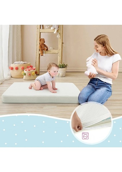 Ortopedik Cotton Bebek Yatağı Park Beşik Yatağı Çocuk Yatakları Oyun Parkı Yatağı