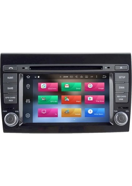Tuning Fiat Bravo Android 12 Carplay Navigasyon Tuşlu Multimedya - 4gb Ram 64GB HDD