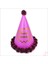 Ponponlu Happy Birthday Şapka, 20CM x 1 Adet - Pembe 1