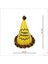 Ponponlu Happy Birthday Şapka, 20CM x 1 Adet - Altın 2