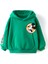 Mickey Mouse Çizgi Karakterli Yeşil Kapüşonlu Erkek Çocuk Eşofman Pijama Alt Üst Takımı 5