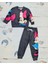 Minnie Mouse Çizgi Karakterli Antresit Kız Çocuk Eşofman Pijama Alt Üst Takımı 1