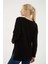 23K0145K1 Kadın V Yaka Oversize Kazak 5