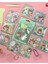 Sevimli Kız İle Kendi Anahtarlığını Tasarla 23 Parça Yeşil Sticker Seti / Anahtarlık / Bullet Journal 1