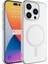 Apple iPhone 15 Pro Max Kılıf Zore Wireless Şarj Özellikli Pixel Magsafe Kapak 1