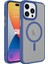 Apple iPhone 12 Pro Max Kılıf Mat Arka Yüzey Wireless Şarj Özellikli Zore Flet Magsafe Kapak 1