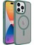 Apple iPhone 13 Pro Kılıf Mat Arka Yüzey Wireless Şarj Özellikli Zore Flet Magsafe Kapak 1