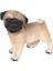 Araba Dashboard Ofis Kapalı Bej Köpek Heykeli Süsler Dekoratif Pug Heykelcik (Yurt Dışından) 3