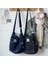 Rahat Işlemeli Yıkanmış Messenger Denim Tote Çanta Kadınlar Için Çok Yönlü Kanvas Çanta (Yurt Dışından) 4