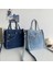 Japonya ve Güney Kore Nefis Mini Denim Çanta El Omuz Tote Çanta Kadın Messenger Çanta (Yurt Dışından) 3