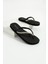 Kadın Gümüş Sıra Taşlı Rahat Siyah Parmak Arası Terlik Flipflops 2