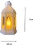 LED Işıklı Dekoratif Fener 6 Adet 9x4,5 cm 1