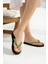 Kadın Yeşil Ip Gold Taşlı Parmak Arası Terlik Flip Flops 1