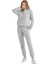 Kadın Kapüşonlu Gri Sweatshirt 60322 1