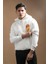 Regular Fit Kapşonlu 3 Iplik Kalın Içi Polarlı Kangru Cepli Baskılı Erkek Sweatshirt 1