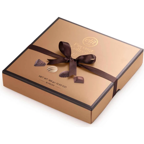 Elit Çikolata Prestige Collection Spesiyal Kutu Altın 168g Glutensiz