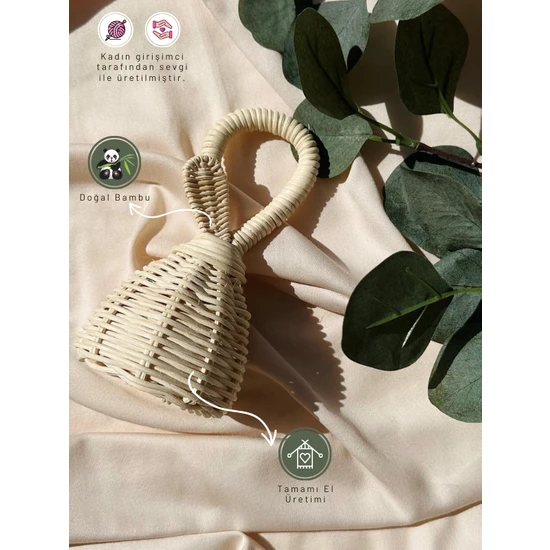 Mint Collection Rattan Çıngırak Bebek Oyuncağı Bambu