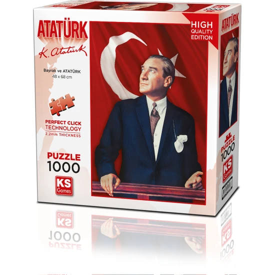 Ks Games Bayraklı Atatürk 1000 Parça Puzzle