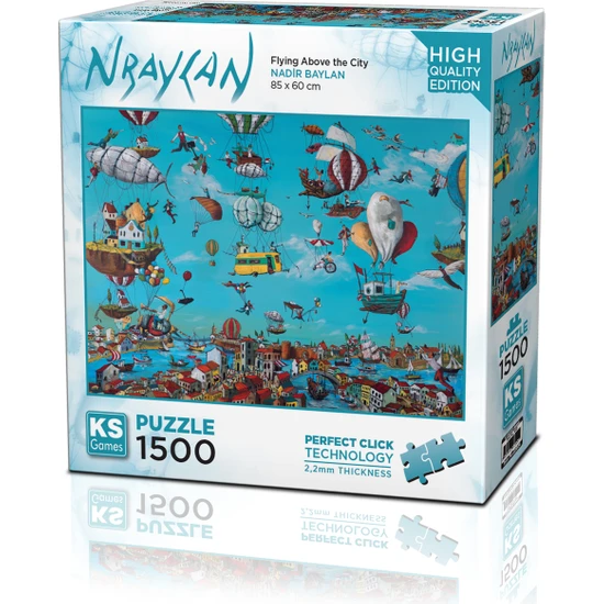 Ks Games Flying Above The City 1500 Parça Puzzle