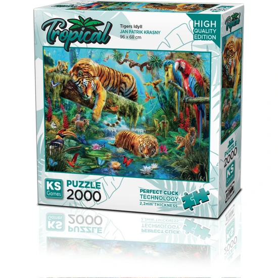 Ks Games Tigers Idyll 2000 Parça Puzzle