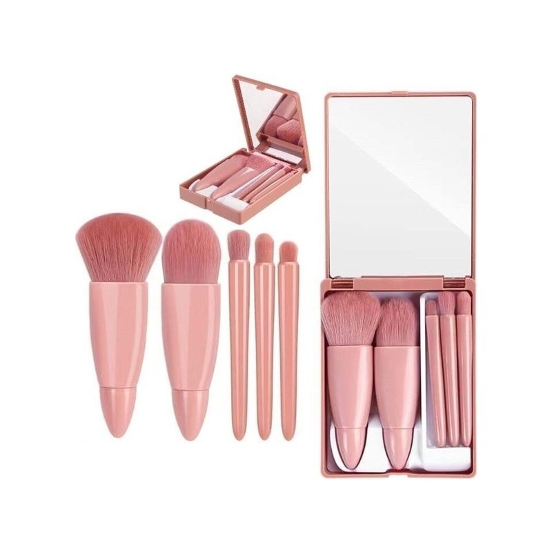 Lusso Cosmetics Kutulu Aynalı Makyaj Fırça Seti