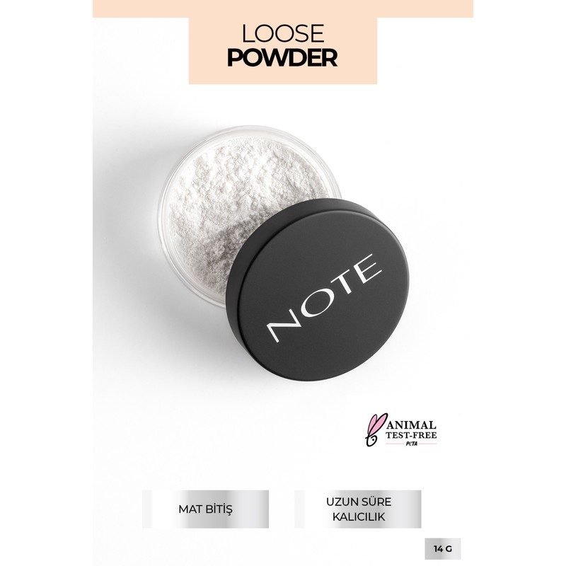 Note Cosmetics Loose Powder Makyaj Sabitleyici Matlaştırıcı Toz Pudra - 01 Invisible