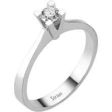 Sirius Pırlanta F Renk 0,19 Karat Pırlanta Tektaş Yüzük 0415R0076