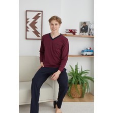 Kly Pijama Kly 9107 V Yaka Battal Büyük Beden Pijama Takım