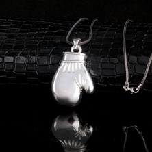 Tesbih Sepetim 925 Ayar Gümüş Büyük Boy Box Eldiveni Kolye