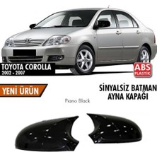 Drs Tuning Corolla E120 Sinyalsiz Batman Yarasa Ayna Kapağı Piano Black / 2002 - 2006