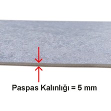 Colorix Carpet Özel Kesim Çiçek Desenli Kaymaz Taban Paspas No: 125