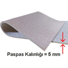 Colorix Carpet Özel Kesim Çiçek Desenli Kaymaz Taban Paspas No: 120