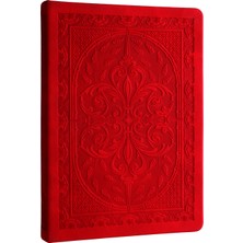 Victoria's Journals Old Book Defter 14 x 20 Çizgili Kırmızı