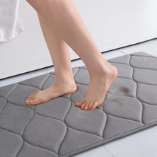 Masoffy Açık Gri 43CMX61CM Homaxy Bellek Köpük Banyo Banyo Paspas Yumuşak Kaymaz Halı Emici Zemin Halı Paspas Duş Halısı Mutfak Yatak Odası Dekoratif (Yurt Dışından)